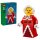 Große Frau Weihnachtsmann-Minifigur
