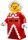Große Frau Weihnachtsmann-Minifigur