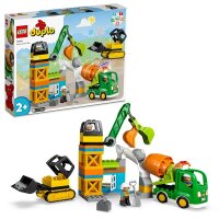 Baustelle mit Baufahrzeugen