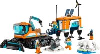 Arktis-Schneepflug mit mobilem Labor