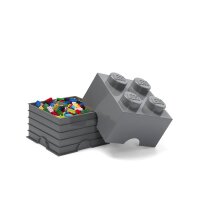 LEGO Storage Brick 2x2 | Dunkelgrau