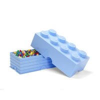 LEGO Storage Brick 2x4 | Hellblau