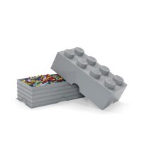 LEGO Storage Brick 2x4 | Hellgrau