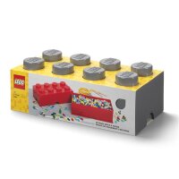 LEGO Storage Brick 2x4 | Dunkelgrau