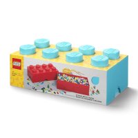 LEGO Storage Brick 2x4 | Medium Azur