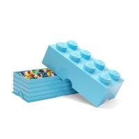 LEGO Storage Brick 2x4 | Medium Azur