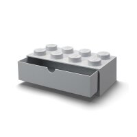 LEGO Schreibtischschublade 2x4 | Grau