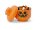 Lego Storage Head Mini - Pumpkin