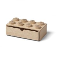 LEGO Holz Schreibtischschublade 2x4 | Eiche