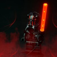 LEGO Star War Swords Black Hilt LED Lightsaber-Red