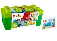 LEGO DUPLO 2er Set: 10913 Steinebox & 30648 Wal