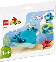 LEGO DUPLO 2er Set: 10913 Steinebox & 30648 Wal