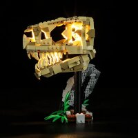 Beleuchtungsset für: 76964 Dinosaurier-Fossilien: T.-rex-Kopf
