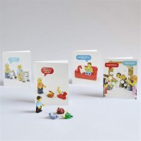LEGO® Minifigur-Karten: 20 Grußkarten mit Kuverts