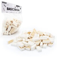 Original LEGO Basic Bricks | 100 PCS 2x4 Stein (3001) Weiß