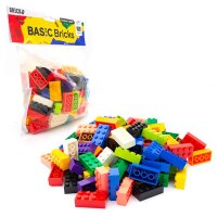 Original LEGO Basic Bricks | 100 PCS 2x4 Stein (3001) Mixed