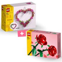 LEGO Love Set: 40638 Herz-Deko & 40460 Rosen