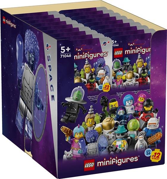 71046 Display mit 36 Minifiguren: Weltraum Serie 26