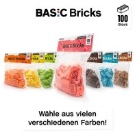 Original LEGO Basic Bricks | 100 PCS 2x4 Stein (3001) Coral
