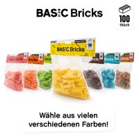 Original LEGO Basic Bricks | 100 PCS 2x4 Stein (3001) Gelb