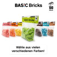 Original LEGO Basic Bricks | 100 PCS 2x4 Stein (3001) Lime