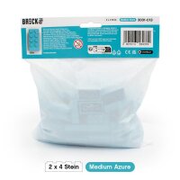 Original LEGO Basic Bricks | 100 PCS 2x4 Stein (3001) Medium Azure