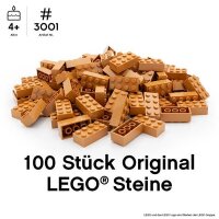 Original LEGO Basic Bricks | 100 PCS 2x4 Stein (3001)...