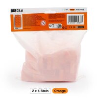 Original LEGO Basic Bricks | 100 PCS 2x4 Stein (3001) Orange
