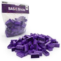 Original LEGO Basic Bricks | 100 PCS 2x4 Stein (3001) Violett
