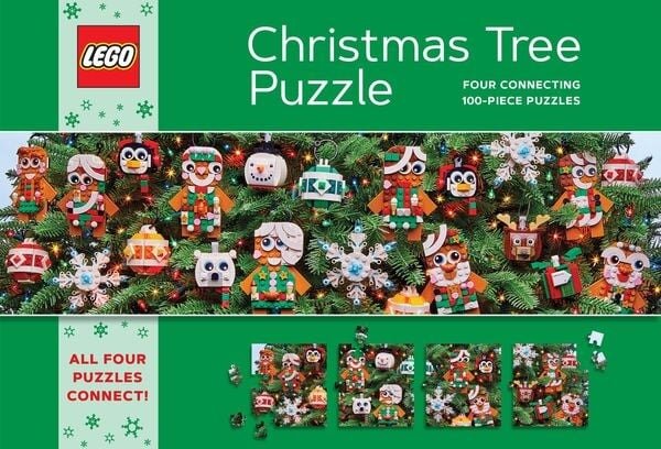 LEGO® Weihnachtsbaum Puzzle | 4x 100 Teile