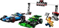 F1® Startaufstellung mit VCARB & Sauber Rennautos