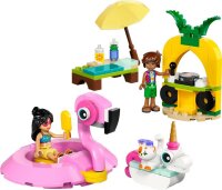 Poolparty mit Einhorn und Flamingo