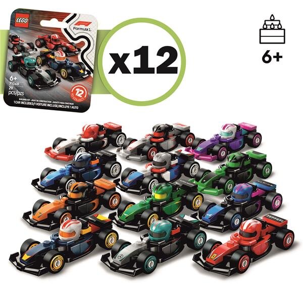 71049 Komplette F1® Rennwagen Serie mit 12 Rennwagen