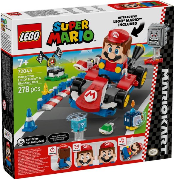 Mario Kart™ – Interaktiver LEGO® Mario™ & Standard-Kart