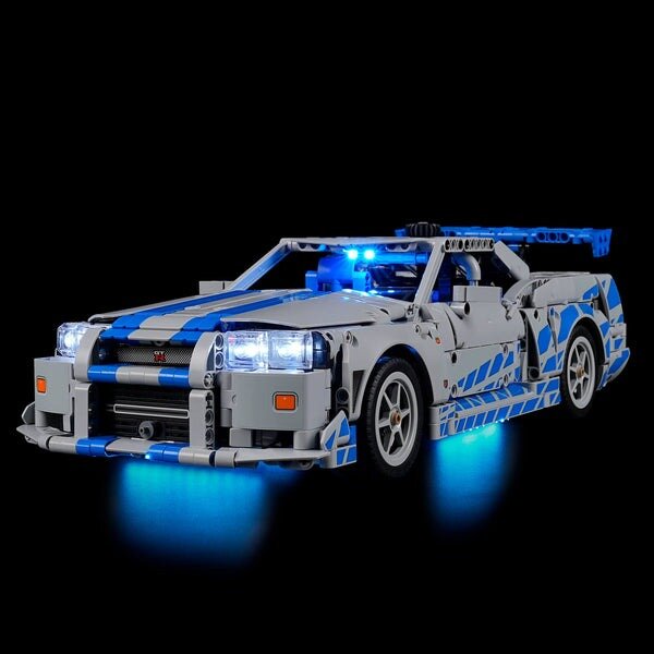 Beleuchtungsset für: 42210 2 Fast 2 Furious Nissan Skyline GT-R (R34) Flitzer