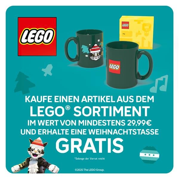 Limitierte LEGO® Weihnachtstasse 2025