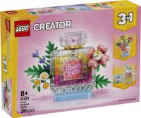 Parfümflasche mit Blumendeko