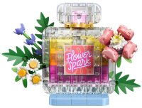 Parfümflasche mit Blumendeko