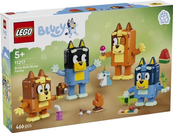 Blueys Familie aus LEGO Steinen
