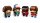 Mike, Dustin, Lucas und Will Figuren